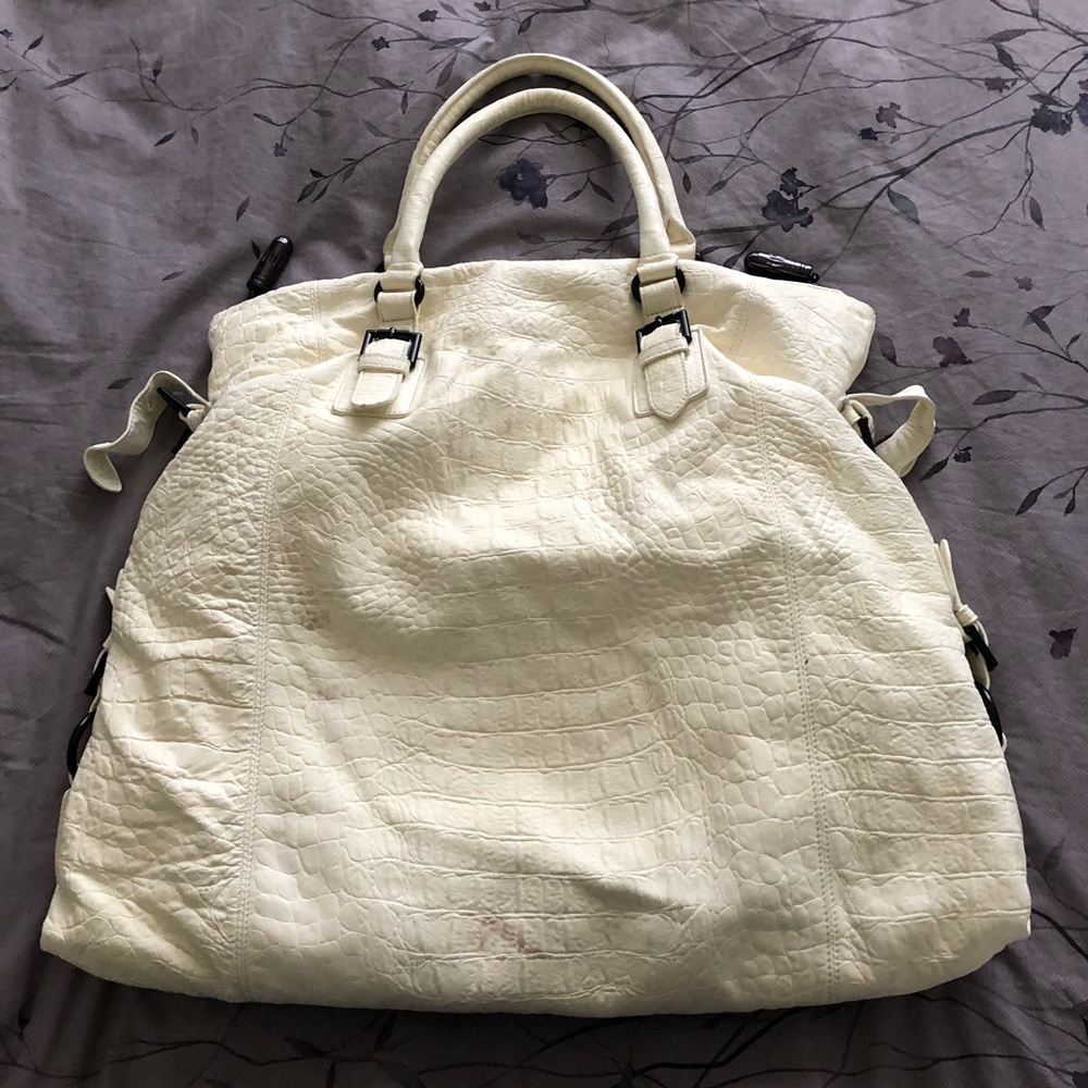 thomas wylde cream large tote bag